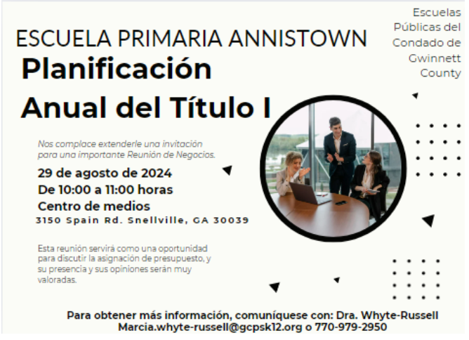 Title I Planning 8-29 Spanish